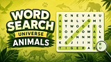 Word Search Universe: Animals