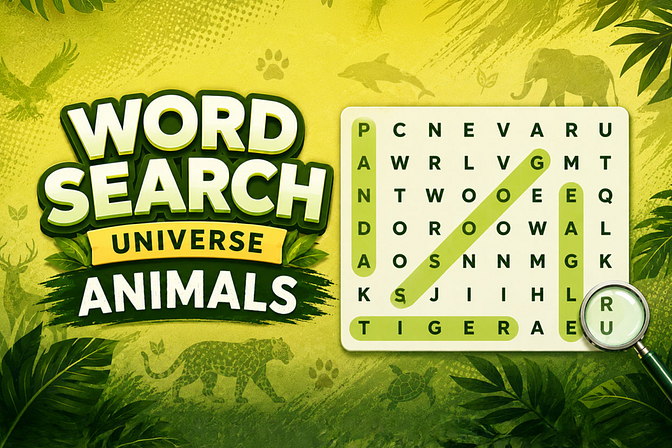Word Search Universe: Animals